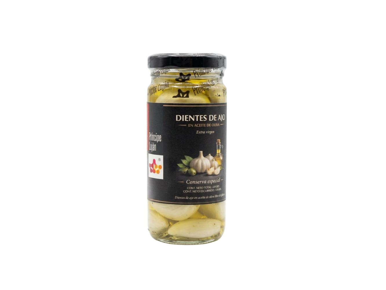 247.- DIENTES DE AJO EN ACEITE DE OLIVA VIRGEN EXTRA X 220 GR