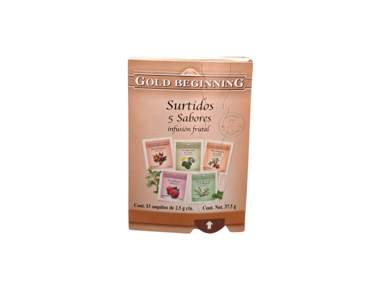 821. INFUSION FRUTAL SURTIDO 5 SABORES  ( 15 SAQUITOS X 37,5 G )