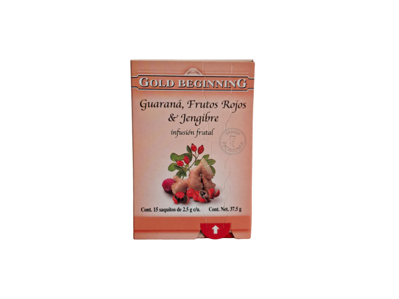 812. INFUSION FRUTAL DE GUARANA, FRUTOS ROJOS Y JENGIBRE ( 15 SAQUITOS X 37,5 G )