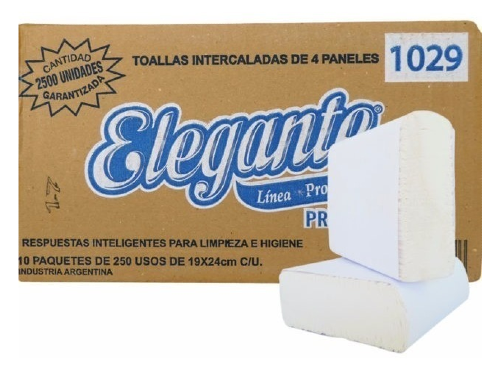 Toalla Intercalada Elegante x 2500 und