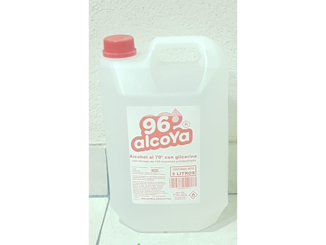 Alcohol  sanitizante al 70 % x 5lts