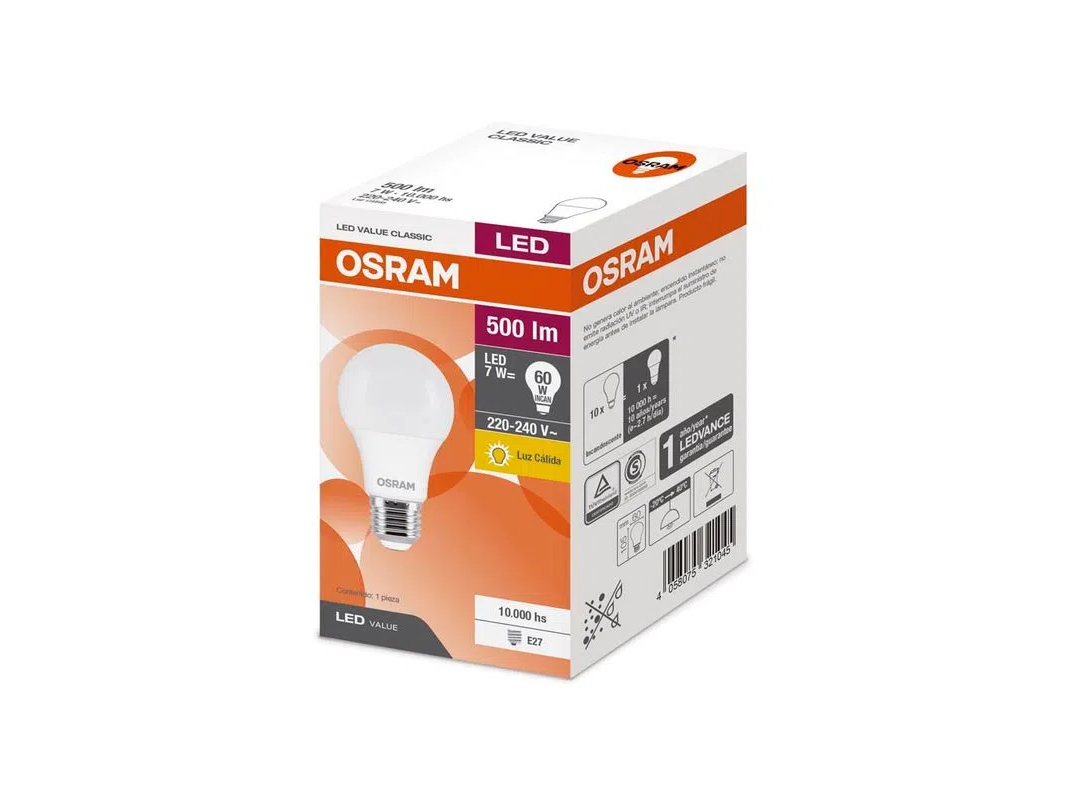 Osram bulbo led 7 w