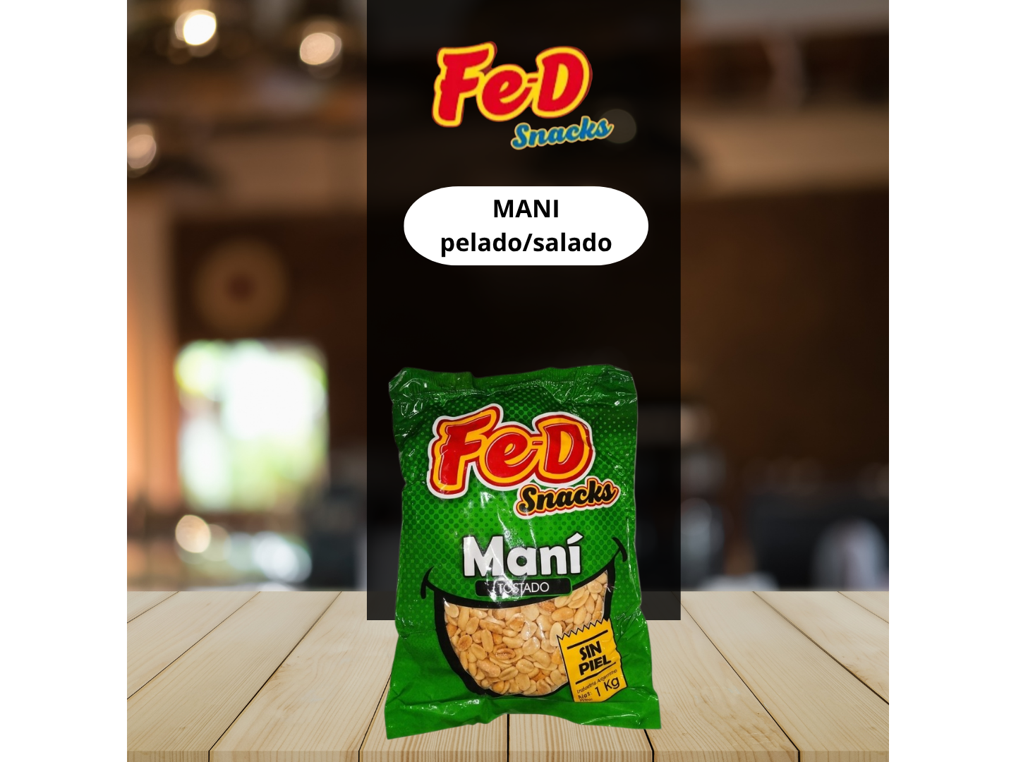 Mani pelado/salado de Distribuidora General Bustos