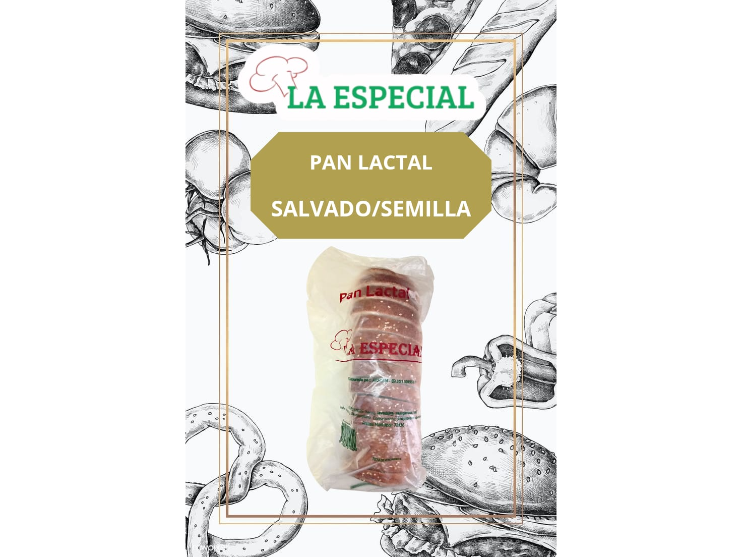 Pan Lactal Salvado con Semilla