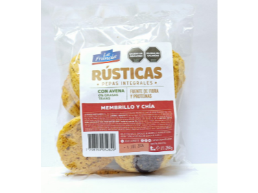 PEPAS INTEGRALES - MEMBRILLO Y CHÍA - (x250gr)
