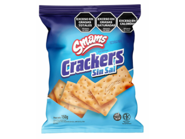 Crackers "Smams" (s/sal) - (Apto celíacos)
