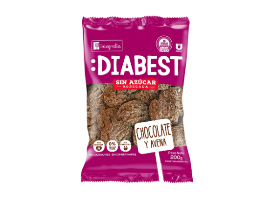 DIABEST - CHOCOLATE Y AVENA  (Sin Azúcar)  - (x 200gr)