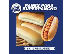 PAN PARA SUPERPANCHOS ( x 12 Unidades)