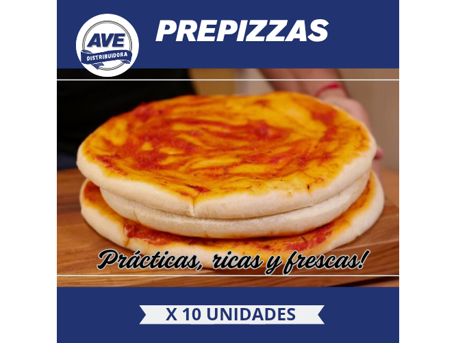 PREPIZZAS X 10 UNIDADES