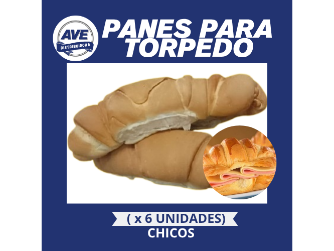 PAN PARA TORPEDO ( x 6 Unidades CHICAS)