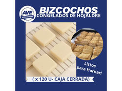 BIZCOCHOS CONGELADOS - CAJA CERRADA ( x 120 Unidades)