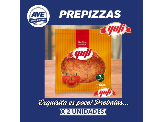 PREPIZZAS YULI ( X 2 Unidades). de DISTRIBUIDORA AVE