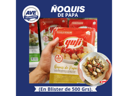 ÑOQUIS DE PAPA (En Blister de 500 Grs).