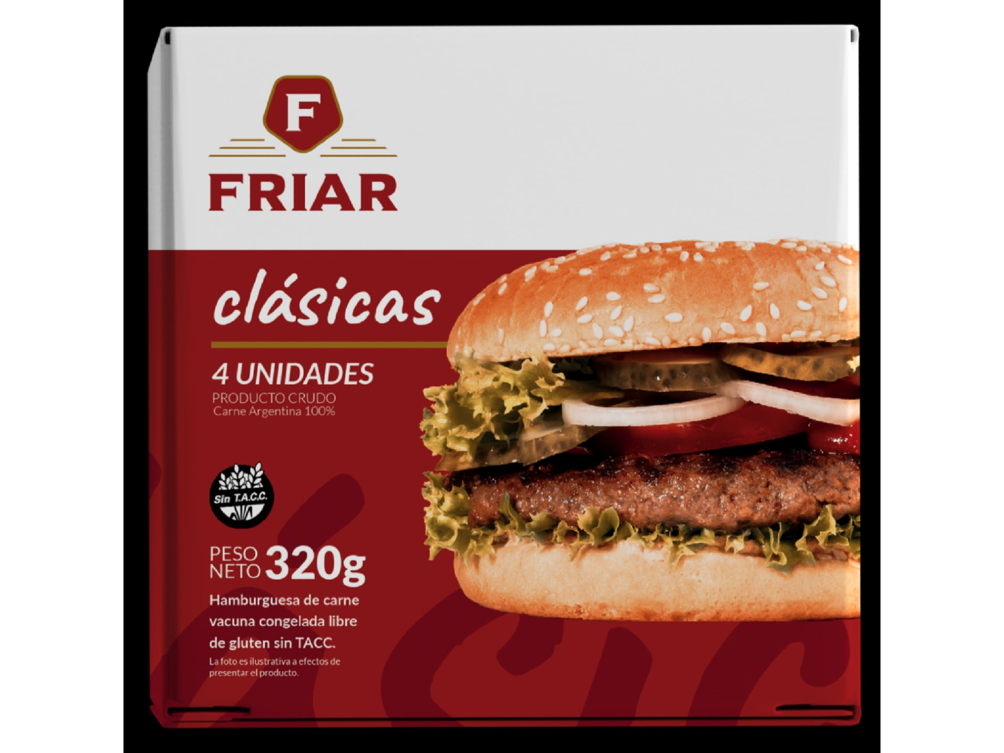 CAJA DE HAMBURGESA X 48 (12 CAJITAS X4 UNID)