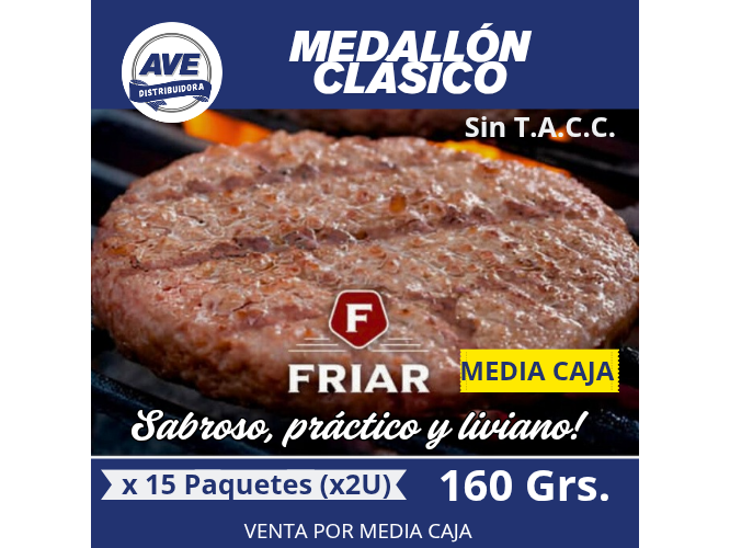 MEDALLON CLASICO - COMPRA MINIMA- Media Caja