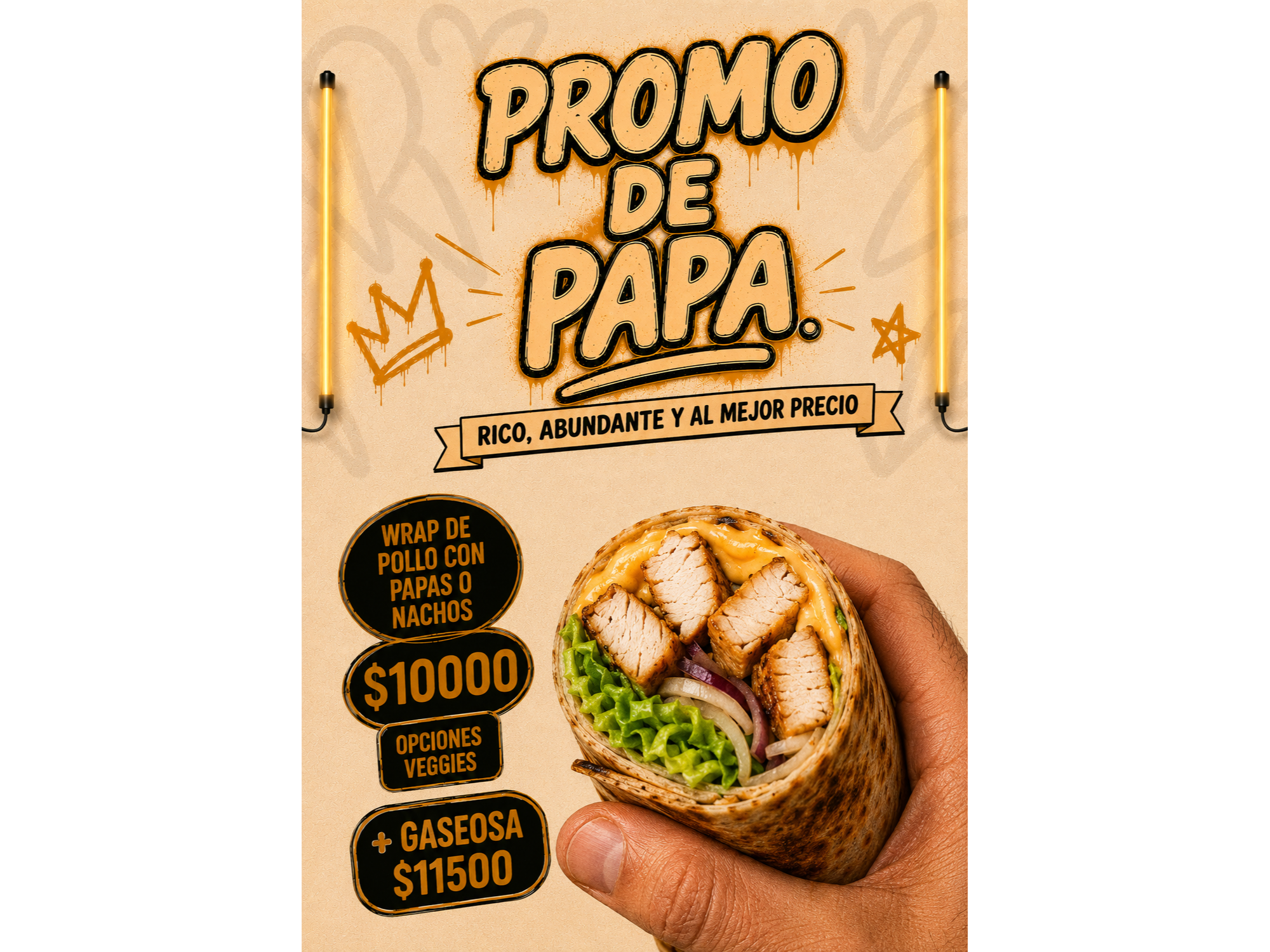 COMBO MEDIO DIA WRAP