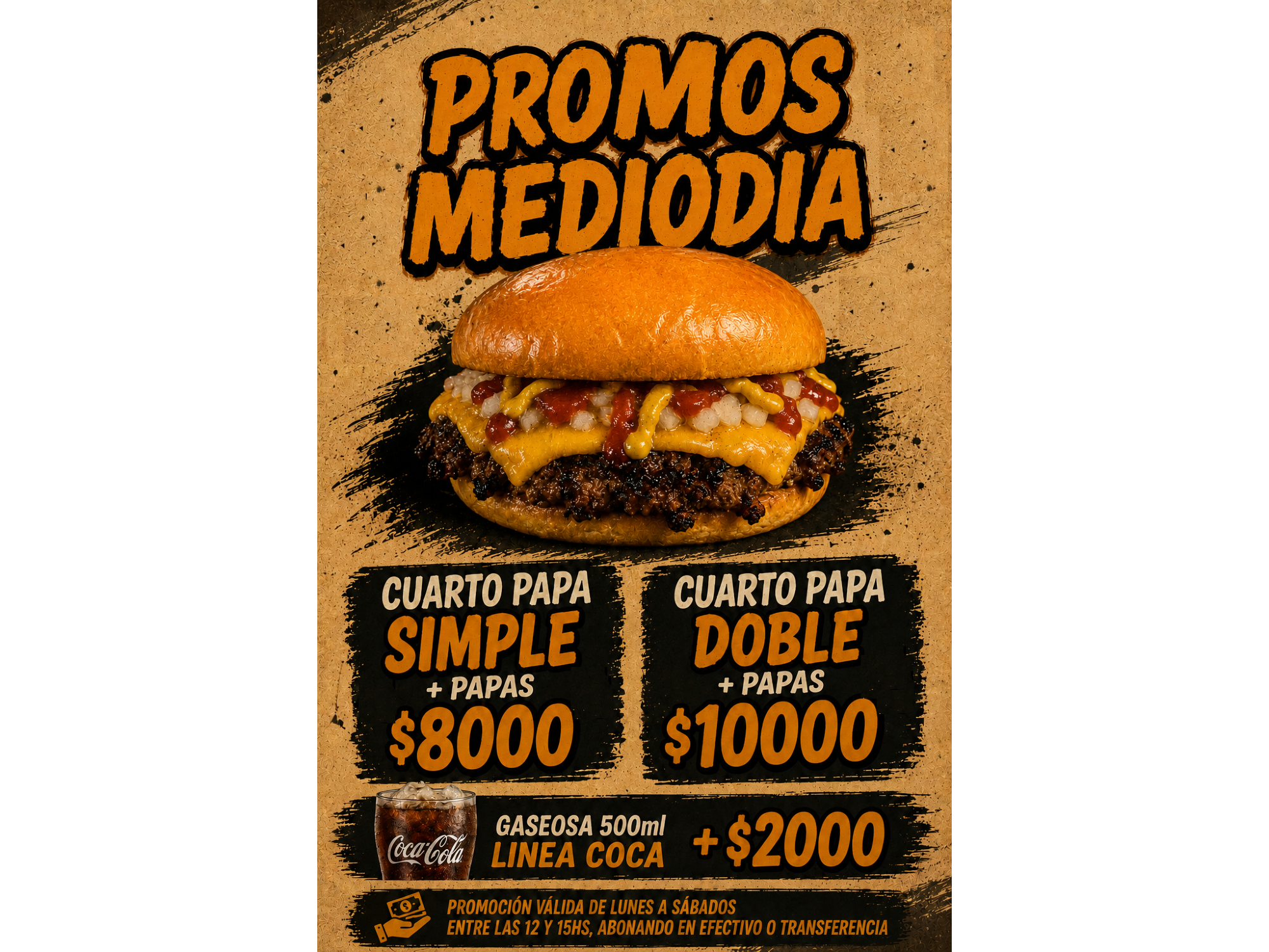 COMBO MEDIODÍA CUARTO PAPA