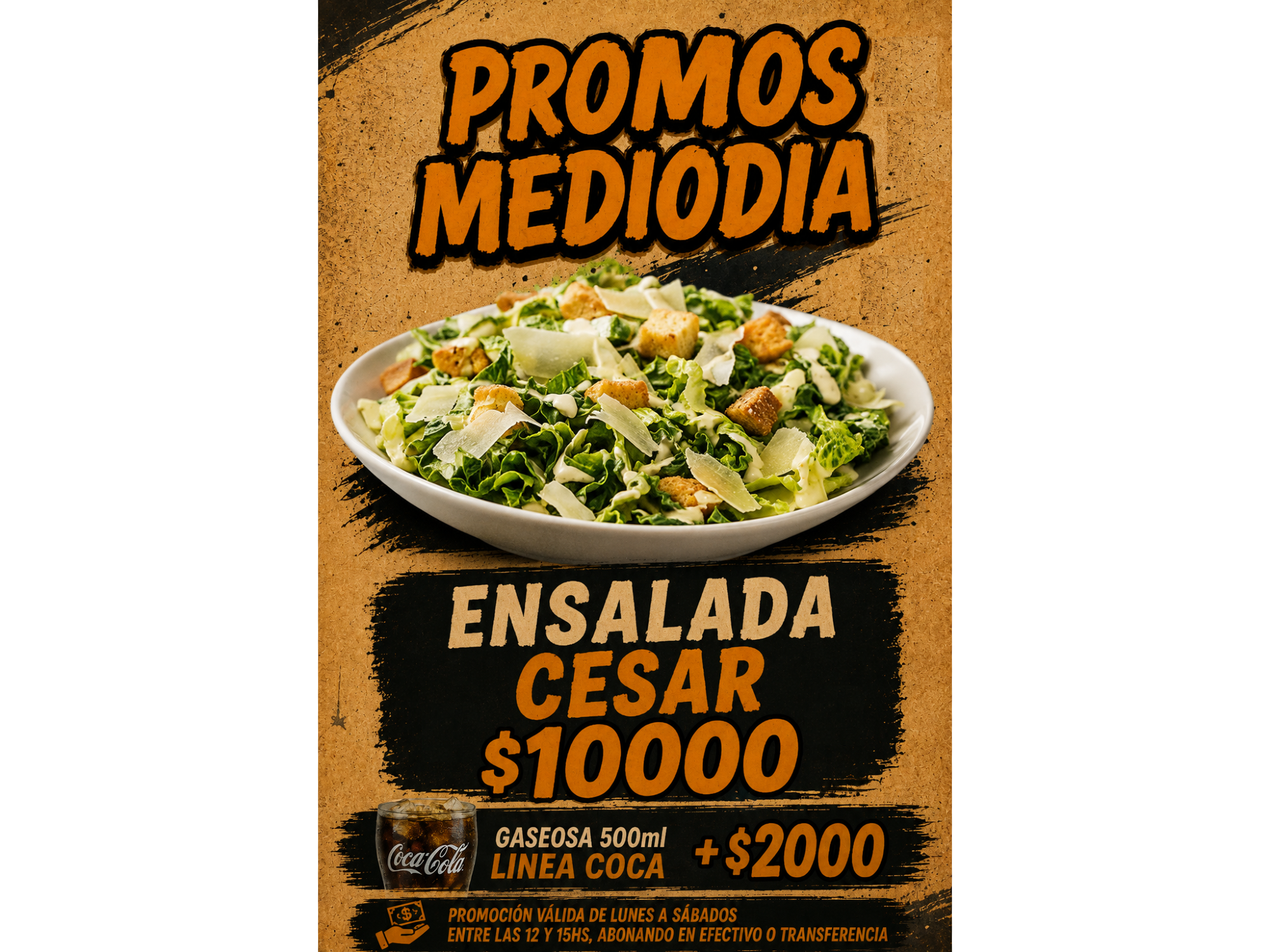PROMO MEDIODÍA ENSALADA CESAR