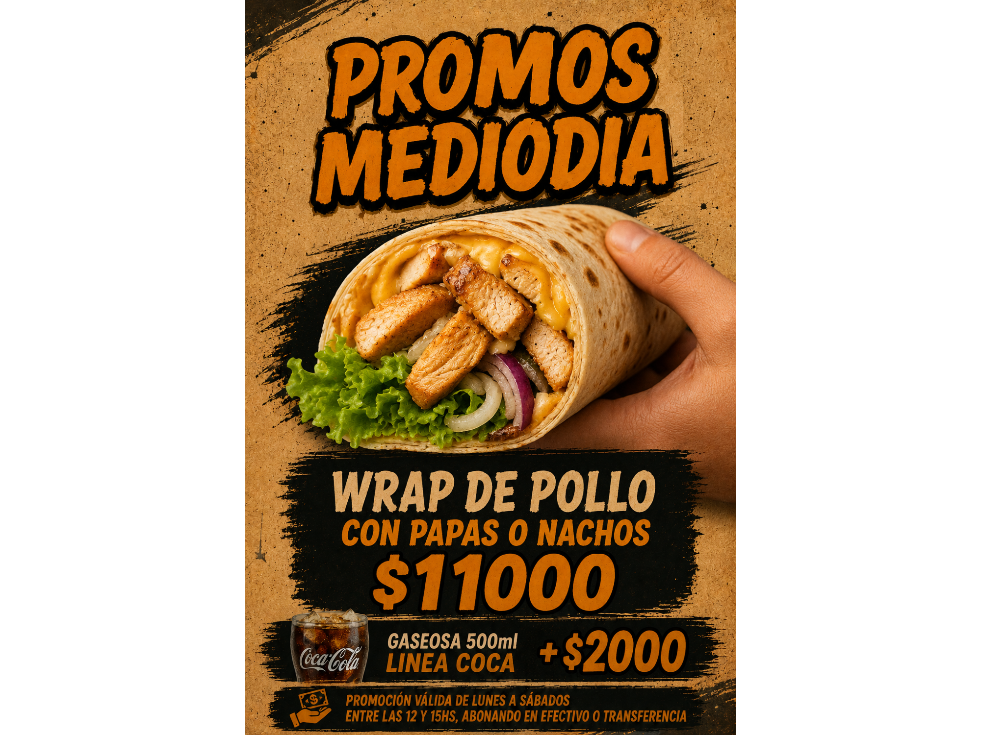 COMBO MEDIO DIA WRAP