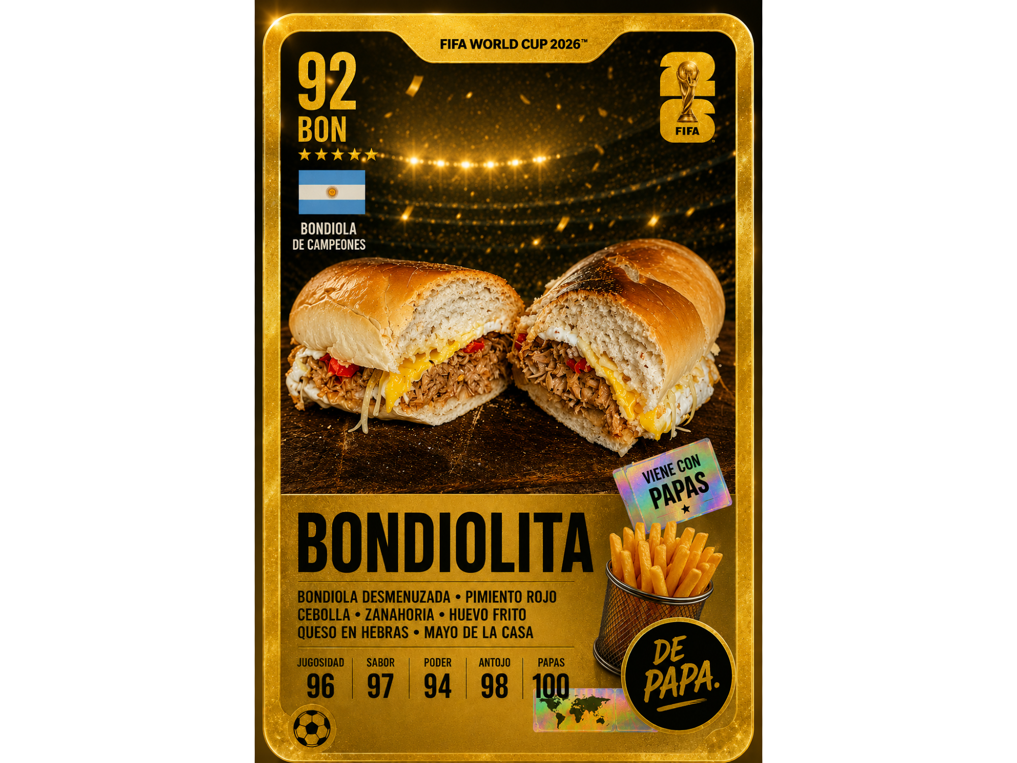 BONDIOLITA de DE PAPA