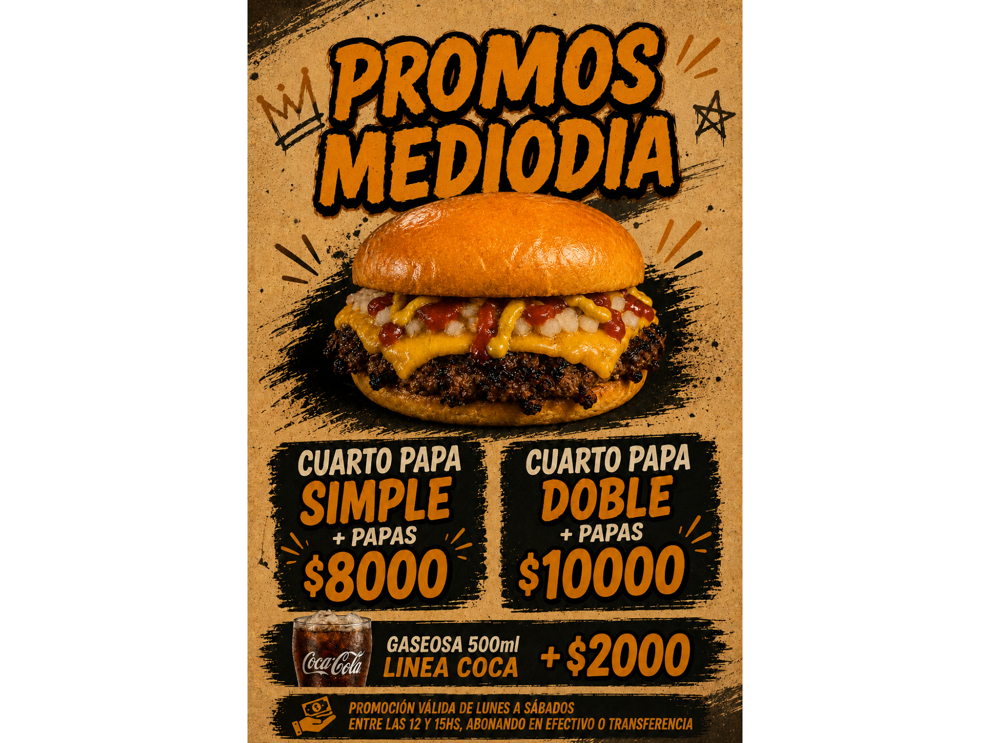 COMBO MEDIODÍA CUARTO PAPA
