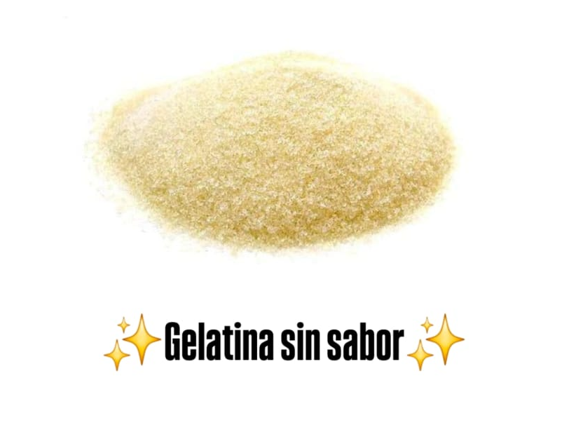 Gelatina sin sabor