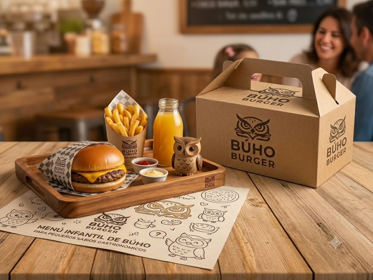 Caja Buhito Misterio Cheese de Buho Burguer