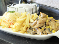 Crema y champiñones