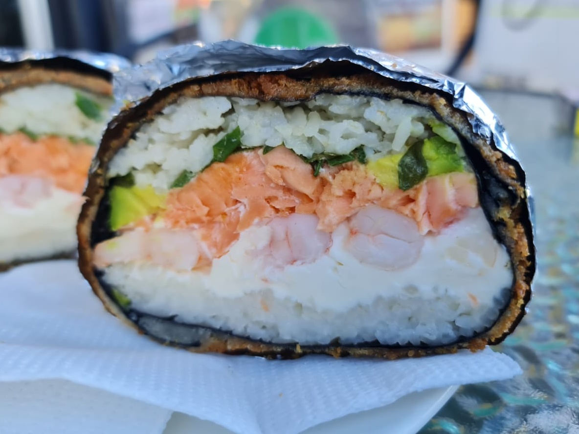 Sushi Burger de Salmón