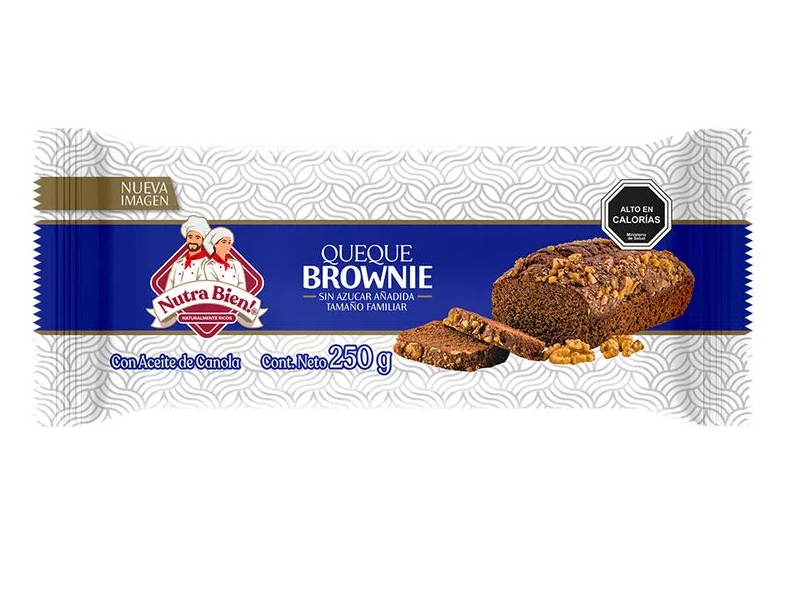 Queque Familiar Sin Azucar Brownie 250g