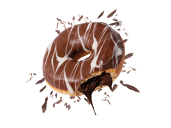 Donut rellena chocolate
