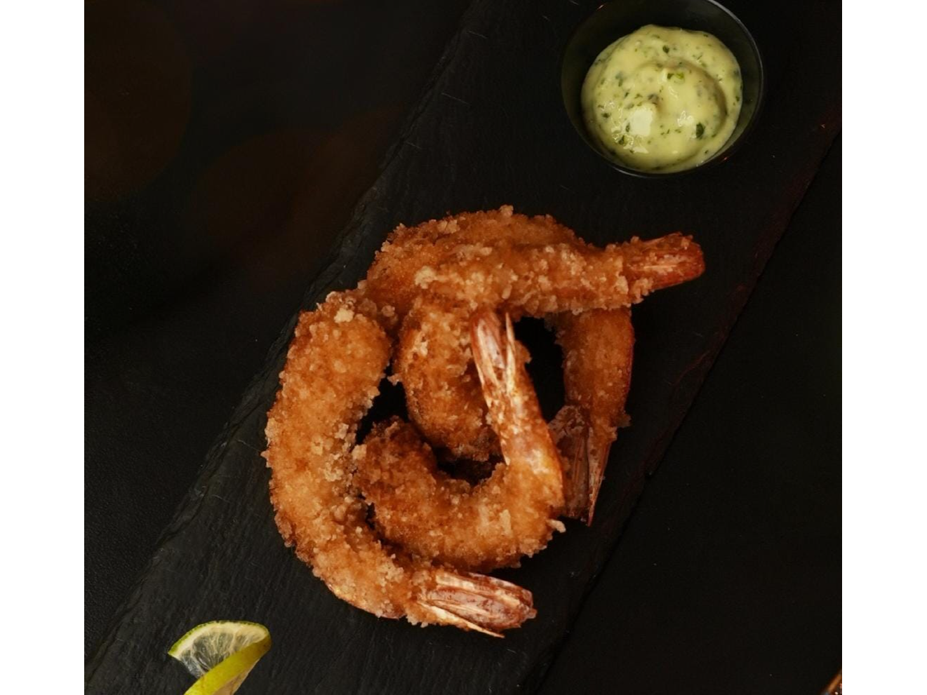 Langostinos apanados