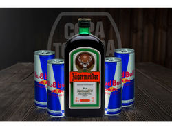 JAGERMEISTER + 4 RED BULL 250ML
