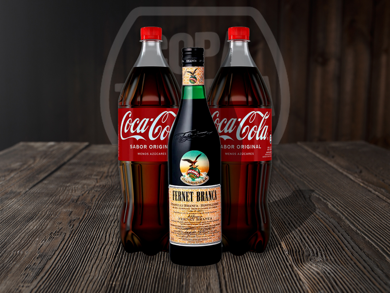 FERNET 750 ML + 2 COCA COLA 2.5 LT