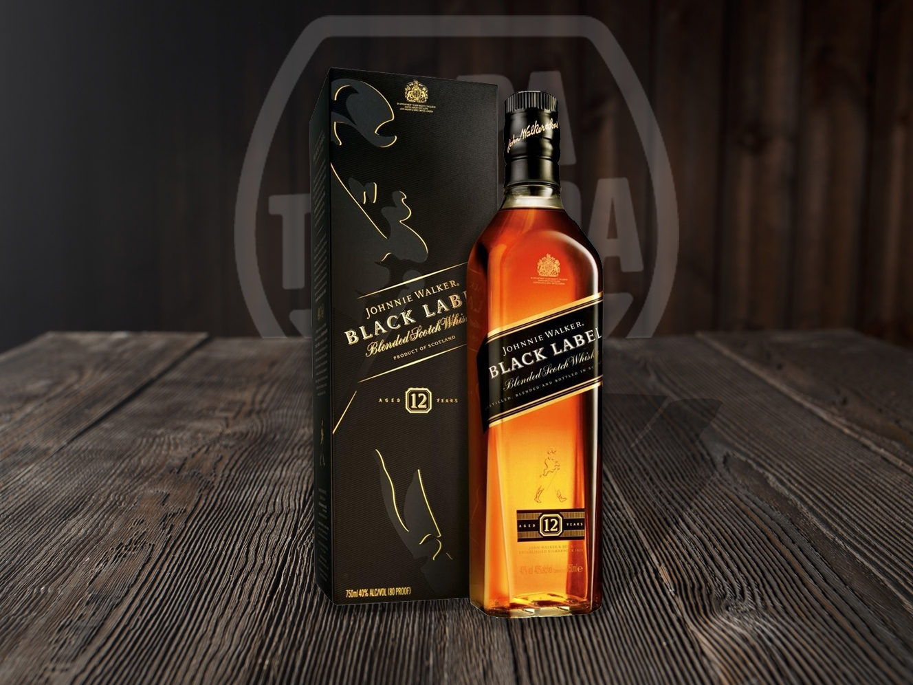 JOHNNIE WALKER  BLACK LABEL 750 ML