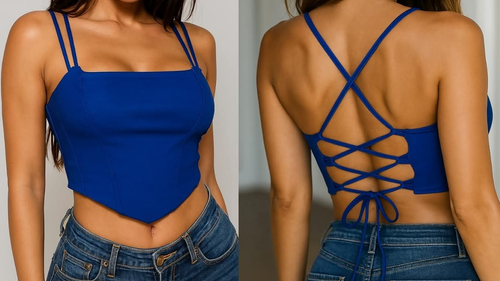 Top bengalina tipo corset