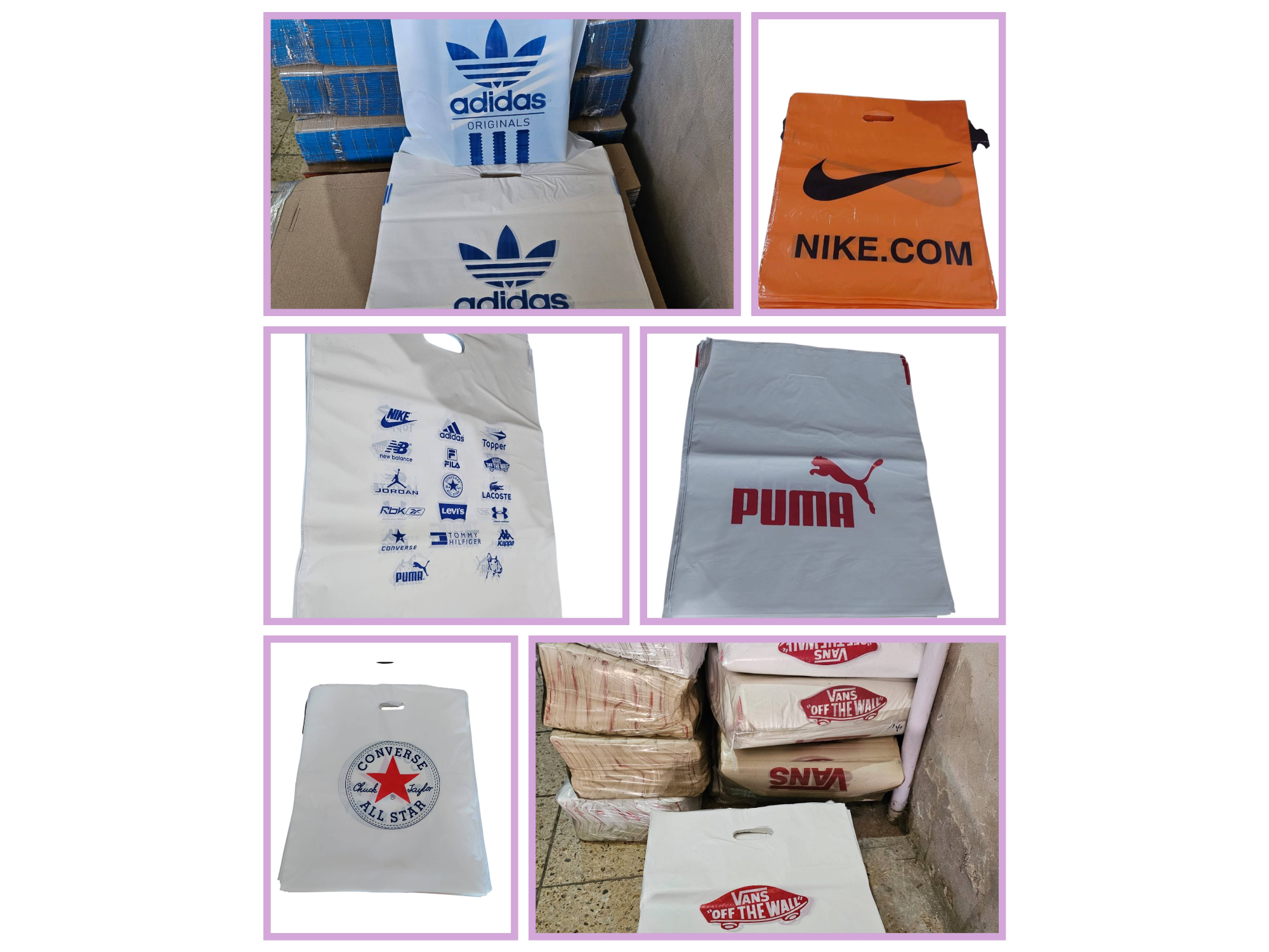 Bolsas marca por unidad