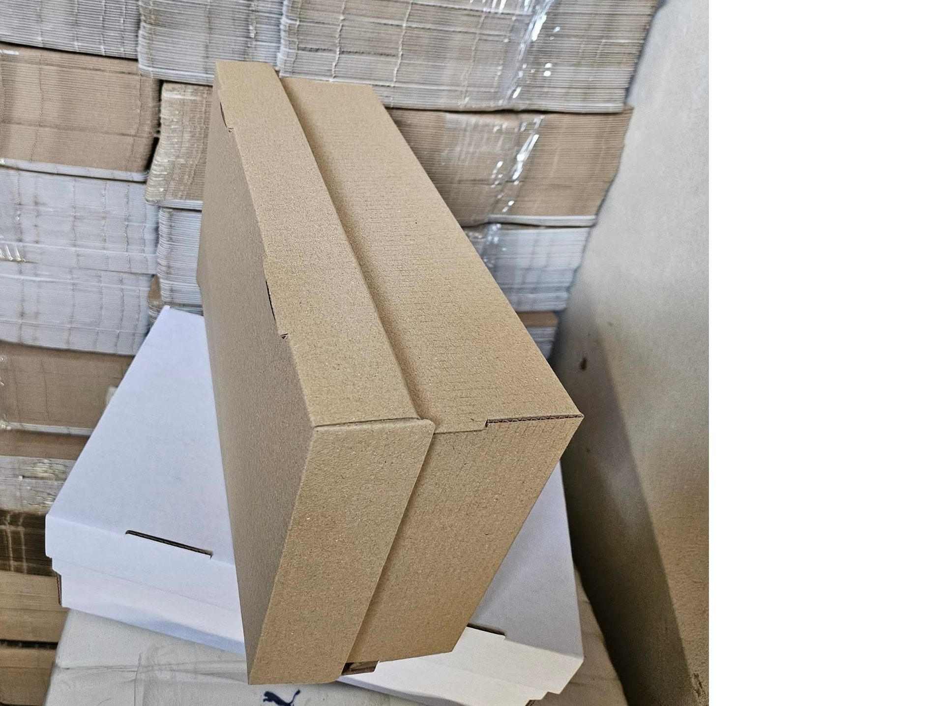 Cajas marrones lisas