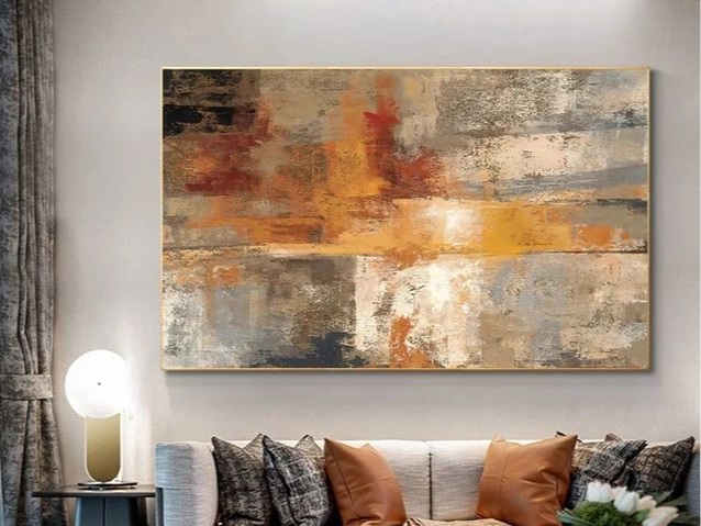 Cuadro abstracto en lienzo