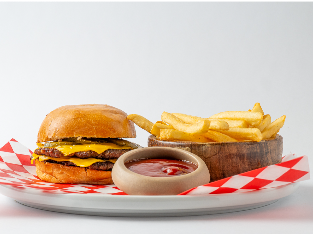 Doble Smash Burger + Papas