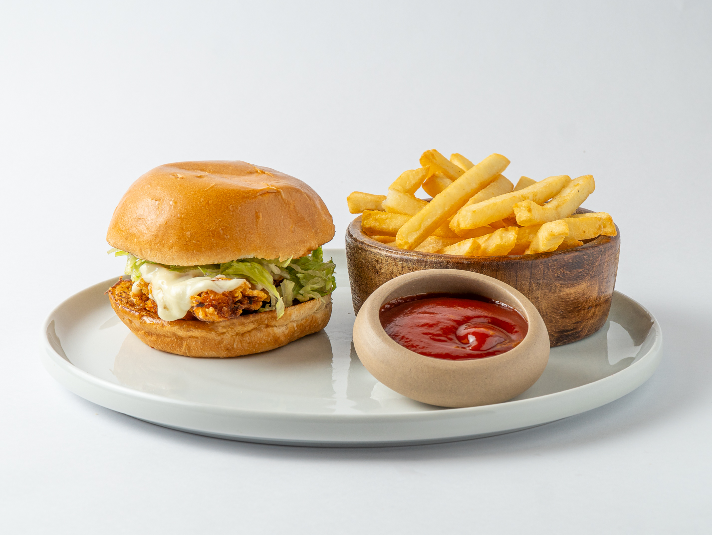 Crispyburger + Papas + Gaseosa