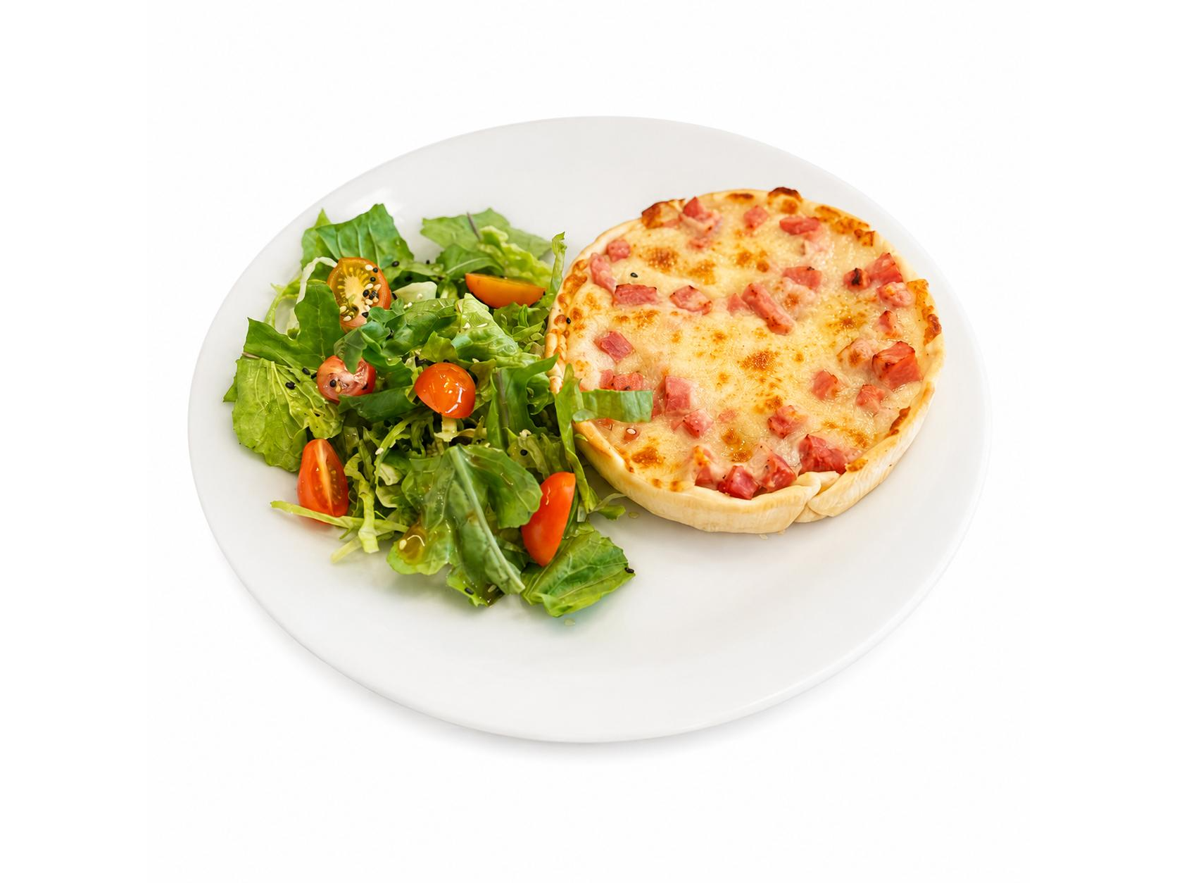 Tarta Individual Con Ensalada