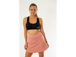 SHORT POLLERA X LARGE NARANJA CLARO