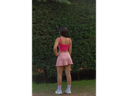 SHORT POLLERA MORLEY ROSA PASTEL