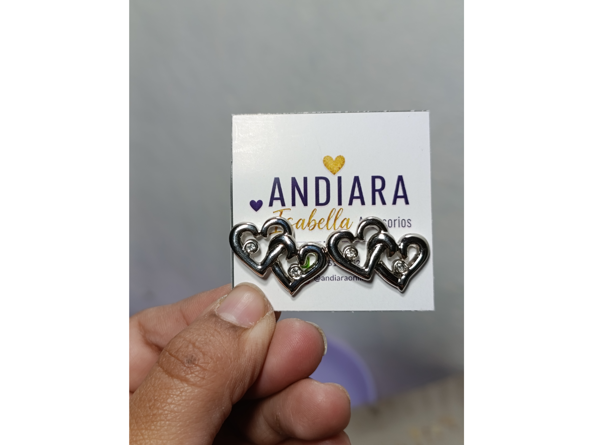Corazón doble de Andiara Isabella Accesorios