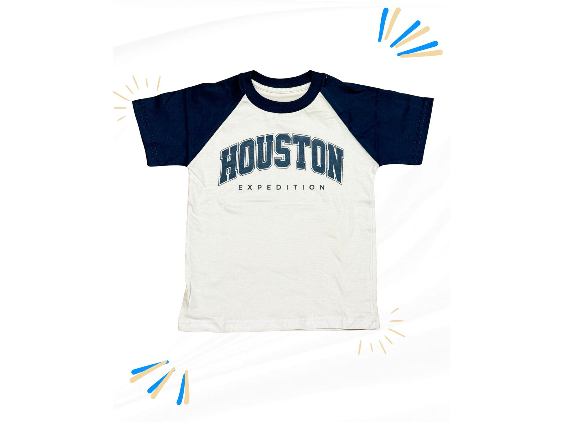 Remera combinada con estampa