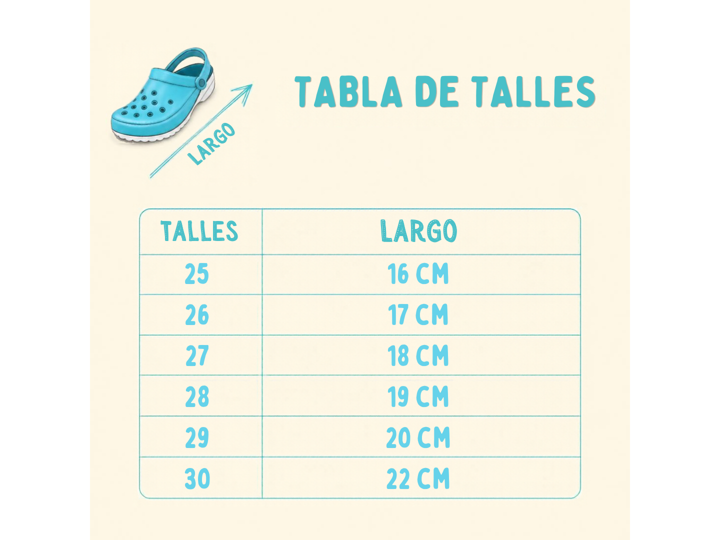 CROCS CLÁSICA TALLES 25 - 29