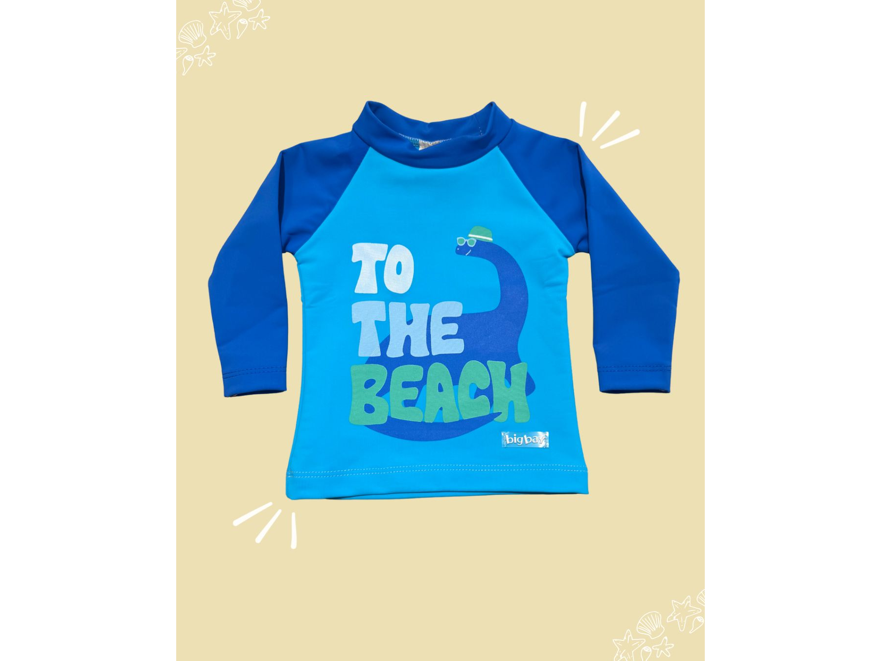 Remera con estampa uv bebé