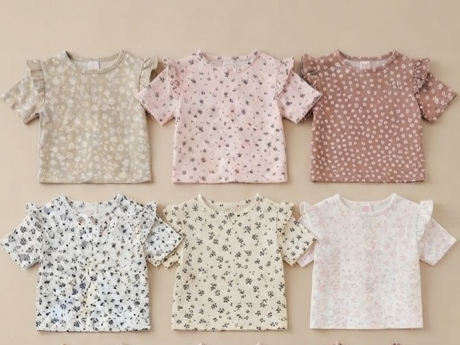REMERA MORLEY ESTAMPADA C/VOLADITO 🎀 de CantinhoKids
