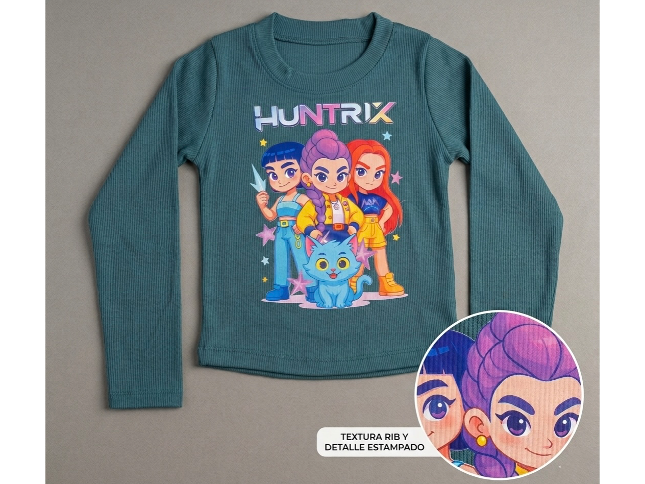 REMERAS MANGAS LARGAS GUERRERAS de CantinhoKids